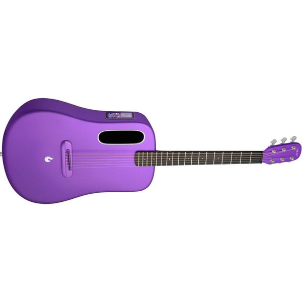 Lava Music ME 4 Carbon Fiber 38” Acoustic / Electric Guitar With Gig Bag, Purple