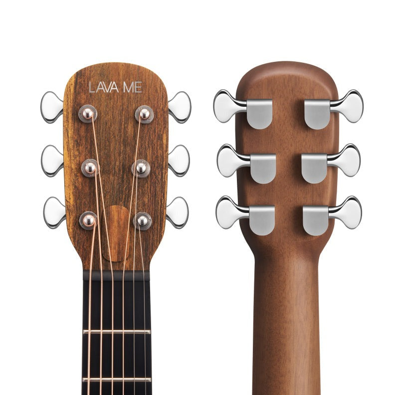 Lava Music ME 4 36” Spruce Series Acoustic / Electric Guitar With Gig Bag, Woodgrain Brown & Burlywood