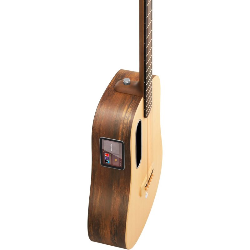 Lava Music ME 4 36” Spruce Series Acoustic / Electric Guitar With Gig Bag, Woodgrain Brown & Burlywood