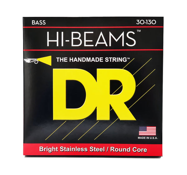 DR Handmade Strings Hi-beams 6-String Bass Strings, Medium (30-130)