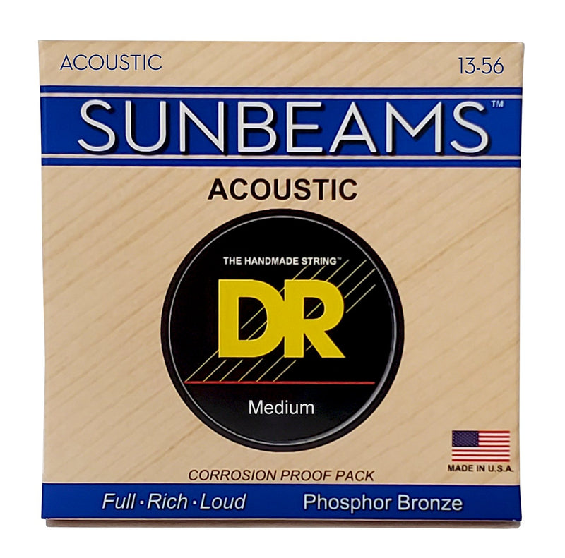 Sunbeam Acoustic Guitar Strings, Medium (13-56)