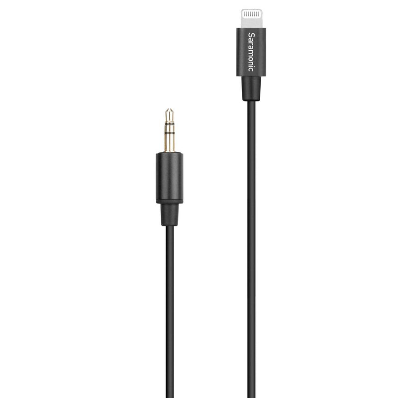 Saramonic SR-C2000 3.5mm TRS Male to Lightning Adapter Cable for Audio to iPhone (9")