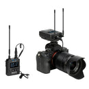 Saramonic UWMIC9SKIT1MINI UHF LAV Mic System with Dual Cam-Mount Micro Receiver and Micro Transmitter