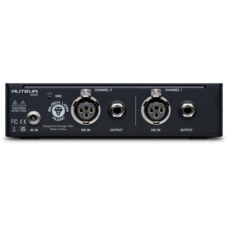 Black Lion Audio AUTEUR-MKIII 2-Channel Transformer-Coupled Microphone Preamplifier