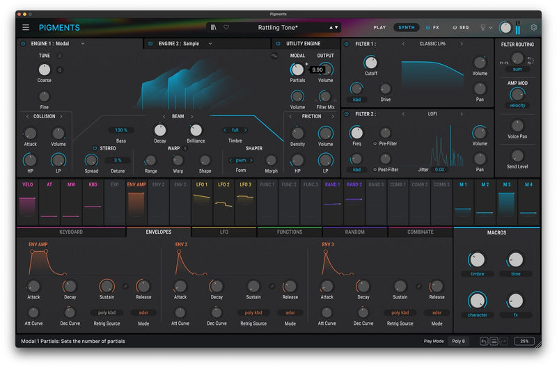 Arturia Pigments 6 Polychrome Software Synthesizer (License ONLY, Instant Delivery)