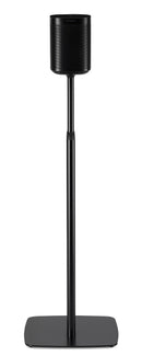 FLEXSON Adjustable Floor Stands For SONOS ONE And PLAY:1 - (Pair, Black)