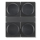 FLEXSON Wall Mount For 4 SONOS AMPS (Black)