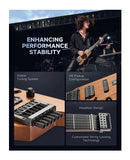 Donner HUSH-X Electric Guitar for Travel and Silent Practice - Natural