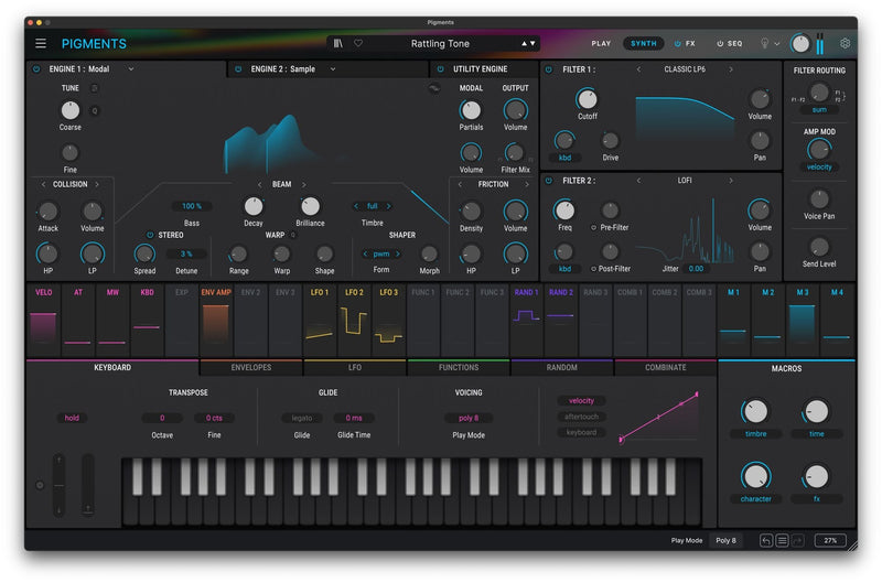 Arturia Pigments 6 Polychrome Software Synthesizer (License ONLY, Instant Delivery)