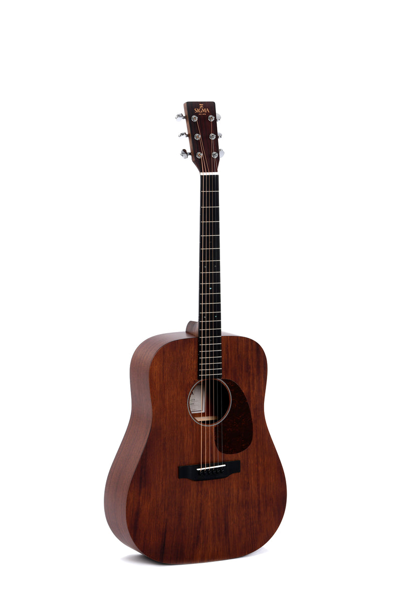 Sigma Guitars DM-15+ Acoustic Guitar, Solid Mahogany
