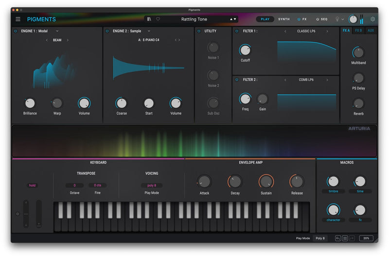 Arturia Pigments 6 Polychrome Software Synthesizer (License ONLY, Instant Delivery)