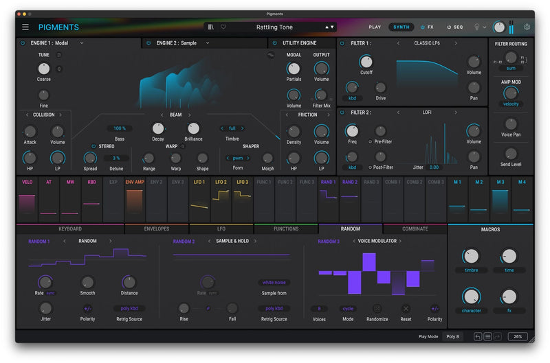 Arturia Pigments 6 Polychrome Software Synthesizer (License ONLY, Instant Delivery)