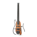 Donner HUSH-X Electric Guitar for Travel and Silent Practice - Natural