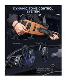 Donner HUSH-X Electric Guitar for Travel and Silent Practice - Natural