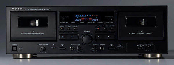 Dual Cassette Deck with Recorder / USB / Pitch / Karaoke-Mic-In & Remote