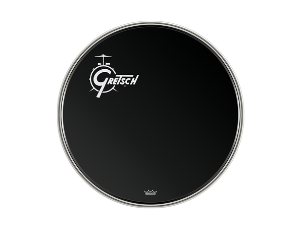 Gretsch Drums Ebony 22" Bass Drum Head with Offset Logo