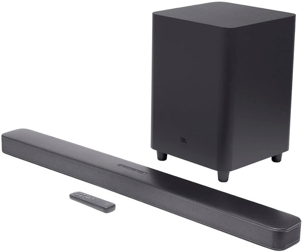 JBL Bar 5.1 Surround 550-Watt 5.1 Channel Soundbar with 10" Wireless Subwoofer - Black
