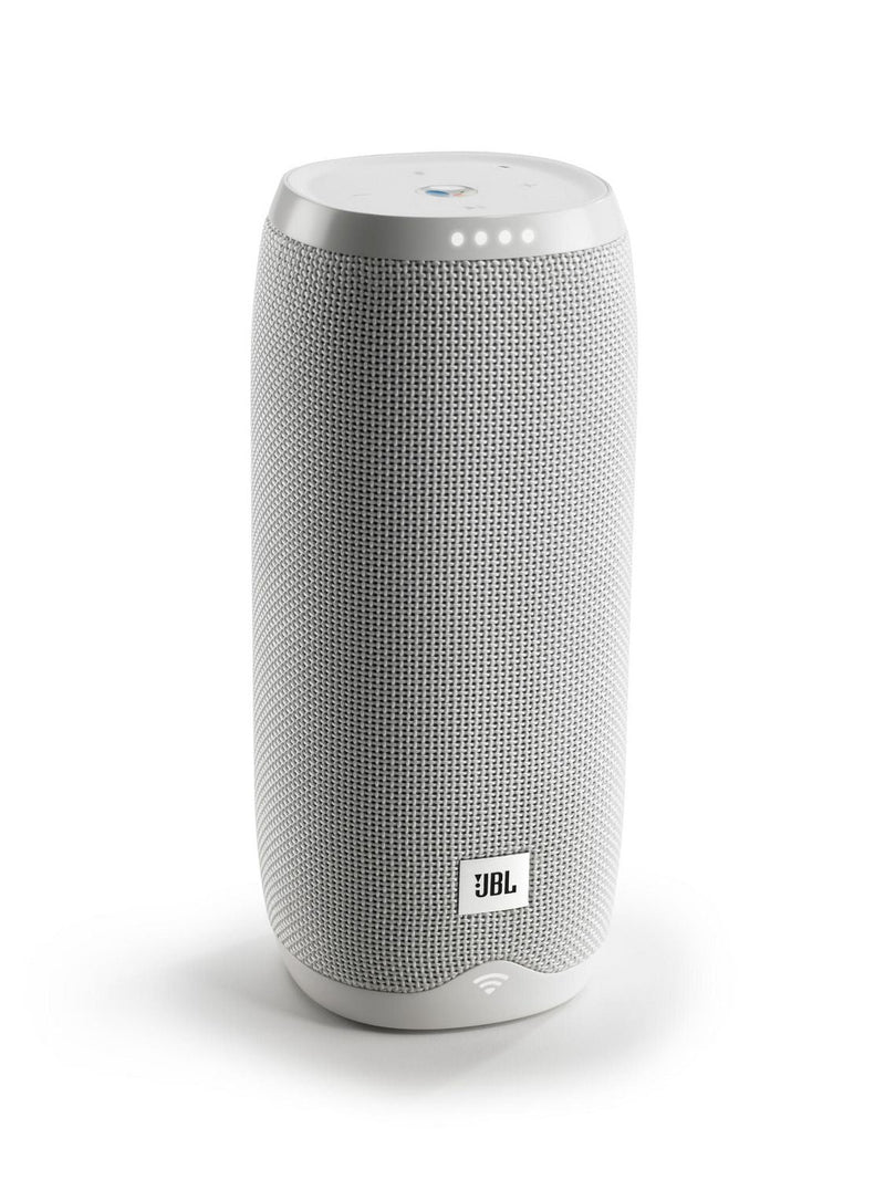 JBL Link 20 Voice-Activated Portable Speaker with Google Assistant, White