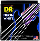 DR Handmade Strings Neon White Coated Electric Guitar Strings, Heavy (11-50)